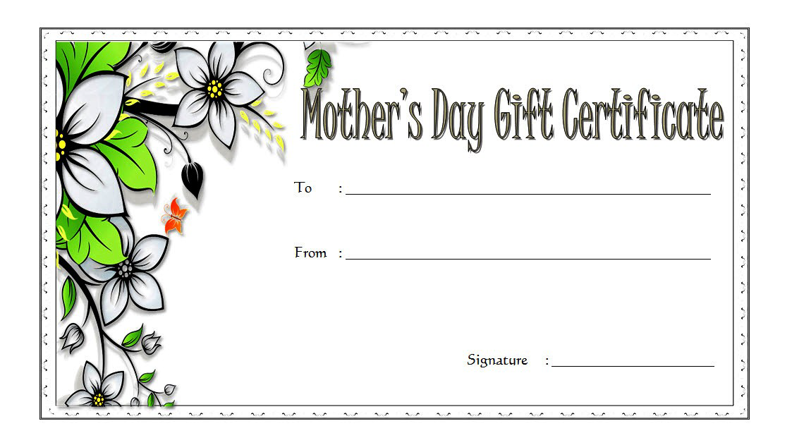 Mothers Day Gift Certificate Template Free Printable 1 Mother S Day Gift Card Gift Certificate Template Gift Card Template
