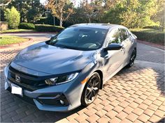 My 2021 Sonic Grey Civic Hatchback