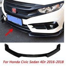 Online Shop For Honda Civic 2016 2017 Rear Lip Spoiler Bumper Diffuser High Quality Matte Black Primer Pp Honda Civic Accessories Honda Civic Honda Civic Sedan