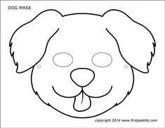 Dog Or Puppy Masks Free Printable Templates Coloring Pages Firstpalette Com Animal Masks Craft Dog Mask Printable Animal Masks