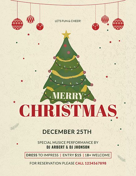 Simple Christmas Poster Template Free Jpg Apple Pages Psd Template Net Free Christmas Flyer Templates Christmas Graphic Design Christmas Poster