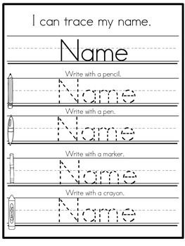 Name Practice Editable Standard Print Bundle Name Writing Practice Writing Practice Name Practice