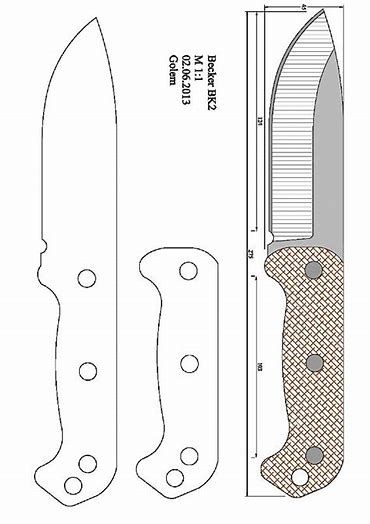 Printable Hunting Knife Templates Bing Images Knife Patterns Knife Template Knife Making