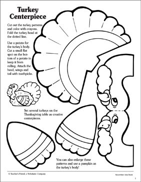 Mr Turkey Printable Student Presentation Tools Thanksgiving Crafts Preschool Thanksgiving Crafts For Kids Centerpiece Craft