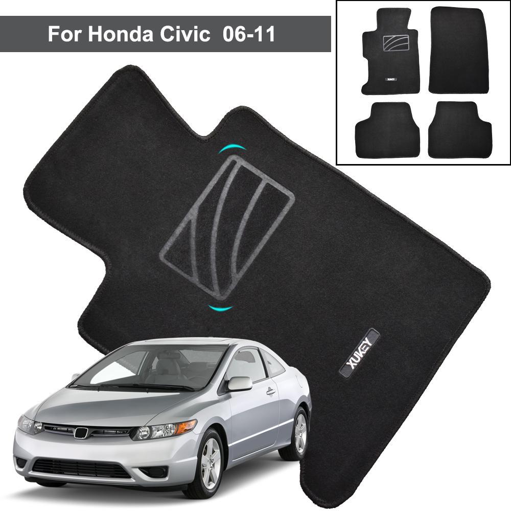 For Honda Civic Mk8 2006 2011 Car Floor Mats Carpets Black Nylon Front Rear Rug Cover Car Accessories 2007 2008 2009 2010 Buy From 32 On Joom E Commerce Platform