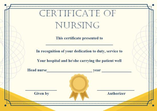 Customize 10 Nursing Certificate Of Appreciation Templates Free Printable And Editabl Certificate Of Appreciation Registered Practical Nurse Practical Nursing