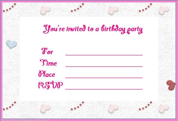 Free Online Birthday Invitations Free Printable Birthday Invi Birthday Invitation Card Online Happy Birthday Invitation Card Free Online Birthday Invitations