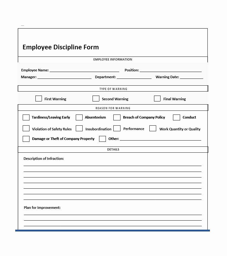Employee Corrective Action Form Template Awesome 40 Employee Disciplinary Action Forms Template Lab Action Plan Template Form Make Invoice