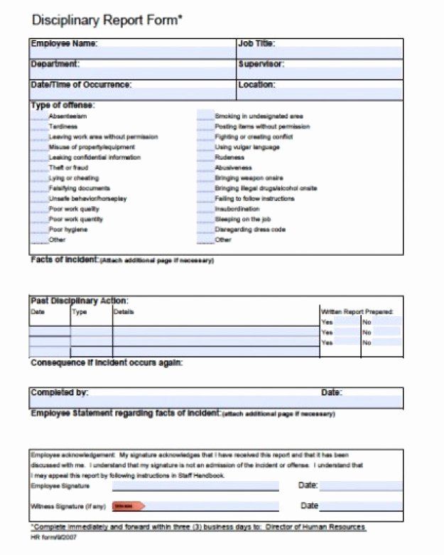 Free Printable Employee Write Up Form Beautiful Free Employee Write Up Form Printable Excel Template Questionnaire Template Writing Templates
