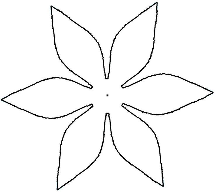 Image Result For 5 Petal Flower Template Free Printable Flower Templates Printable Flower Petal Template Flower Template