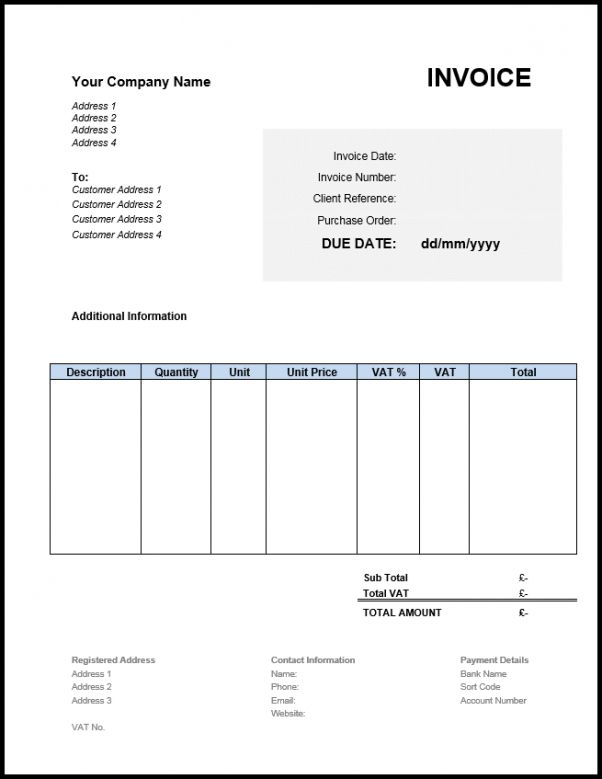 Explore Our Sample Of Sole Trader Invoice Template Invoice Template Sole Trader Templates
