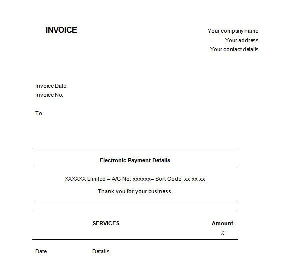 Invoice Template Uk Receipt Template Doc For Word Documents In Different Types You Can Use Receipt Invoice Template Receipt Template Invoice Template Word
