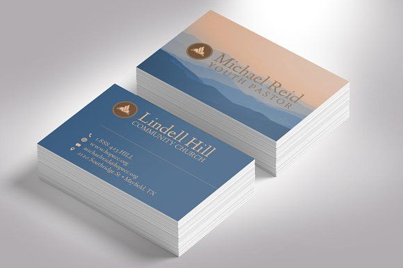 Church Business Card Photoshop Business Card Photoshop Business Cards Creative Templates Business Card Template Design