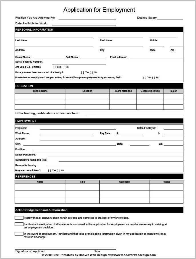 Printable Job Application In Spanish Free Printable Job Application In Spanish Job Appli Printable Job Applications Job Application Form Employment Application