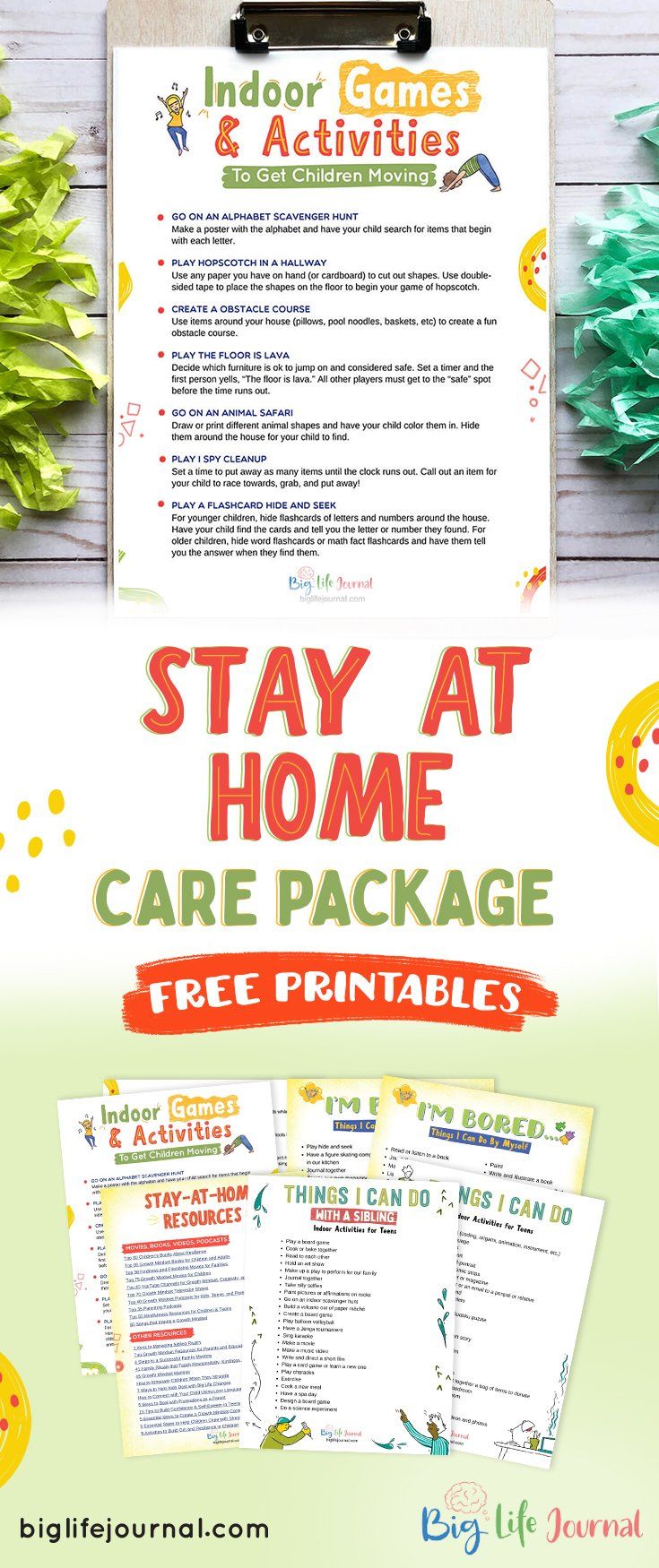 Stay At Home Free Printable Care Package Printables Free Kids Care Package Life Journal