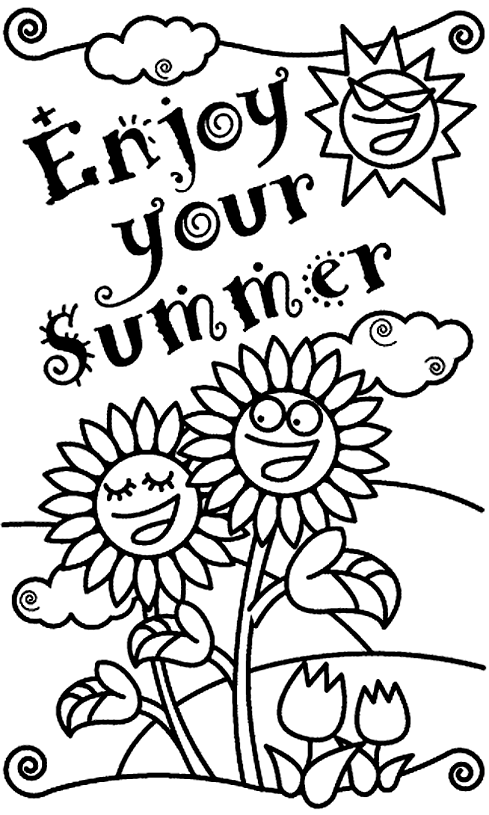 Best Free Summer Coloring Pages Summer Coloring Pages Summer Coloring Sheets Cool Coloring Pages