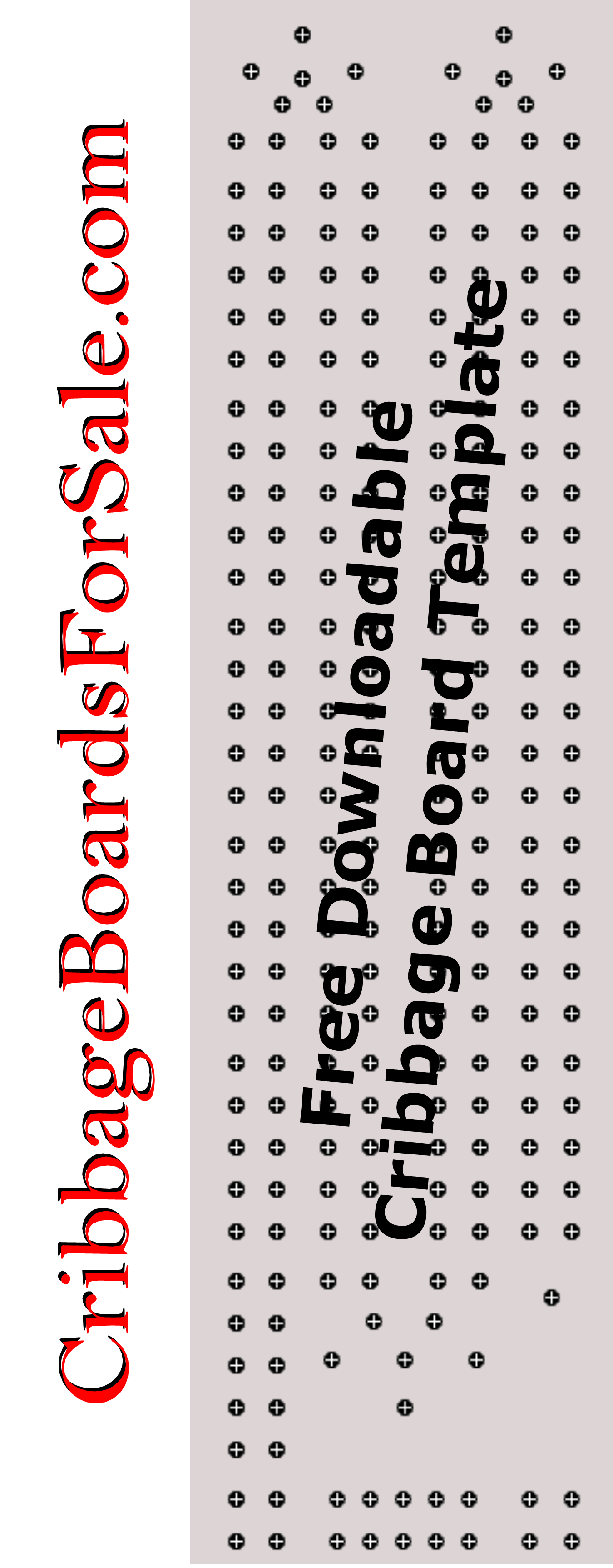 Free Cribbage Board Template Cribbage Board Template Cribbage Board Cribbage