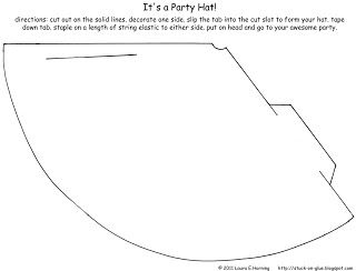Kids Party Hat Party Hat Template Party Hats Party Hat Pattern