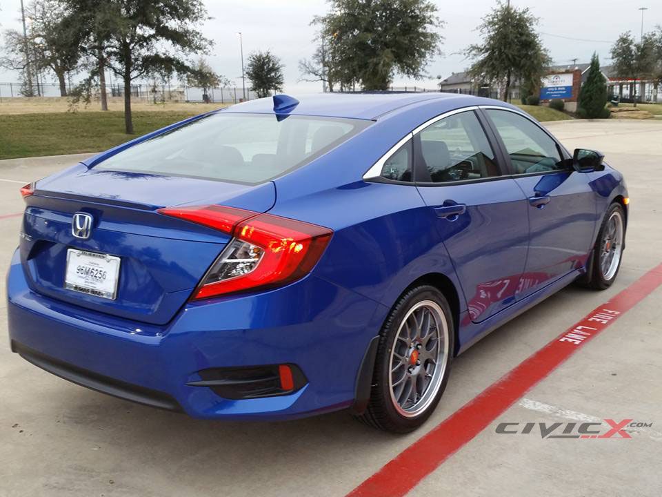 My New Civic And New Bbs Rs Gt Wheels 2016 Honda Civic Forum 10th Gen Type R Forum Si Forum Honda Civic Honda Civic Vtec Civic