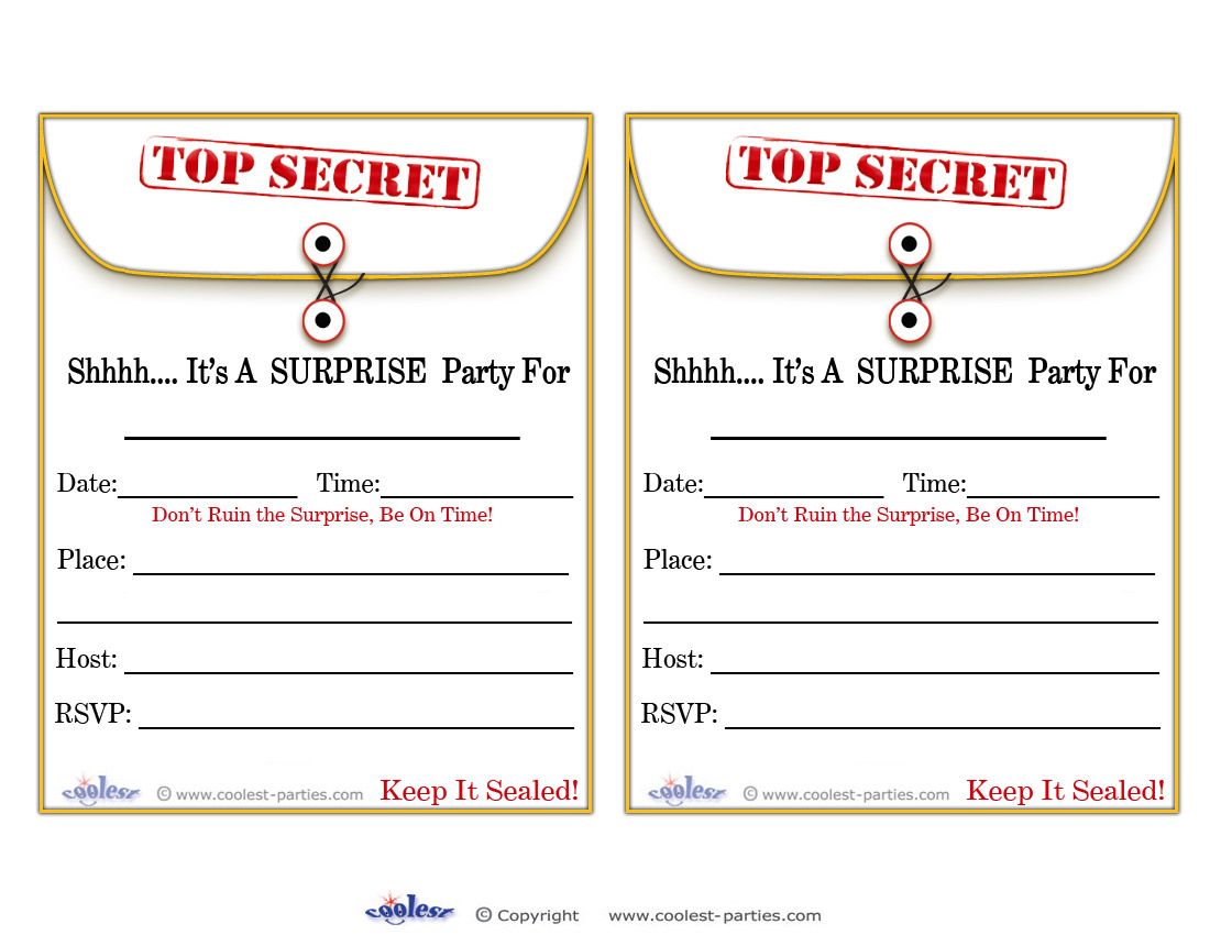 Free Printable Surprise Birthday Party Invitations Templates Surprise Birthday Invitations Party Invite Template Surprise Birthday Party Invitations