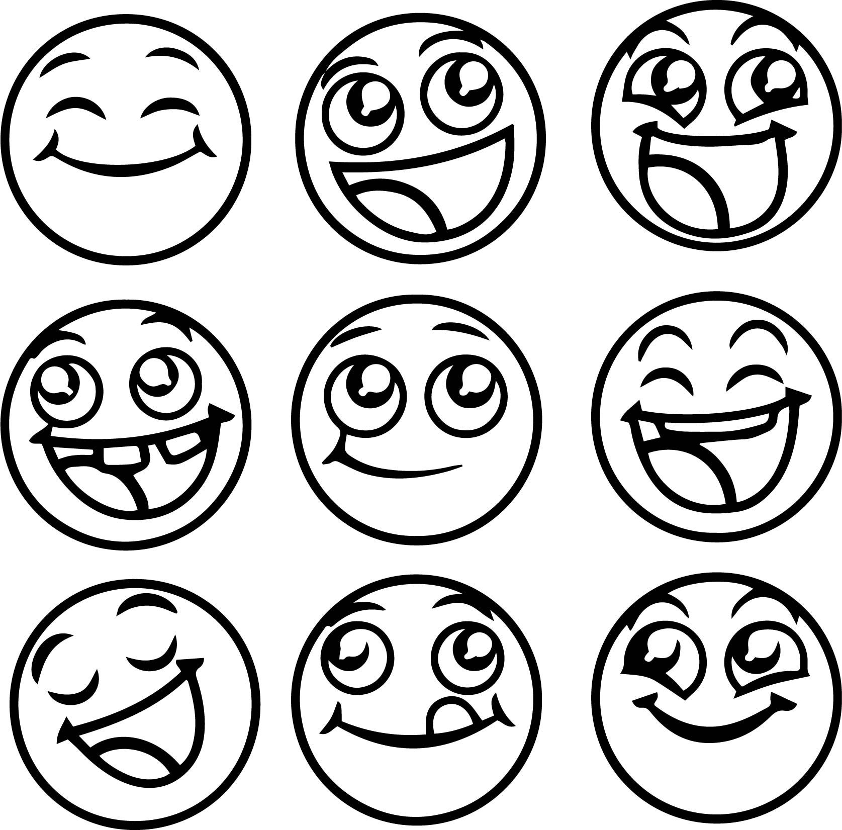 Happy Emoticons All Coloring Page Emoji Coloring Pages Printable Coloring Pages Coloring Pages