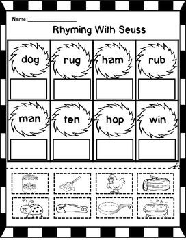 Freebie Dr Seuss Math And Literacy Printables Worksheets Teacherspayteachers Com Dr Seuss Math Dr Seuss Classroom Seuss Classroom