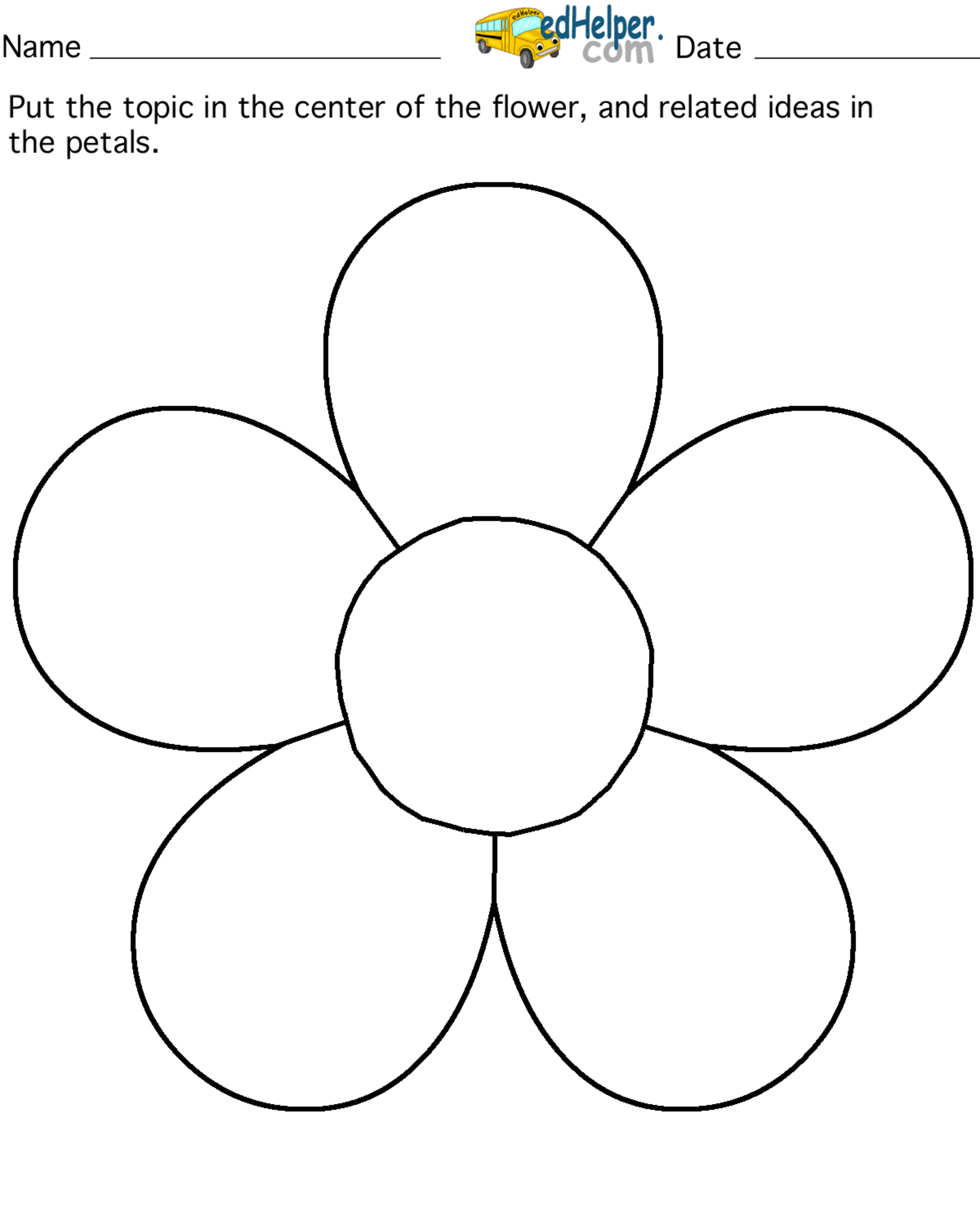 5 Petal Flower Pattern Template Clipground Flower Templates Printable Flower Template Flower Printable