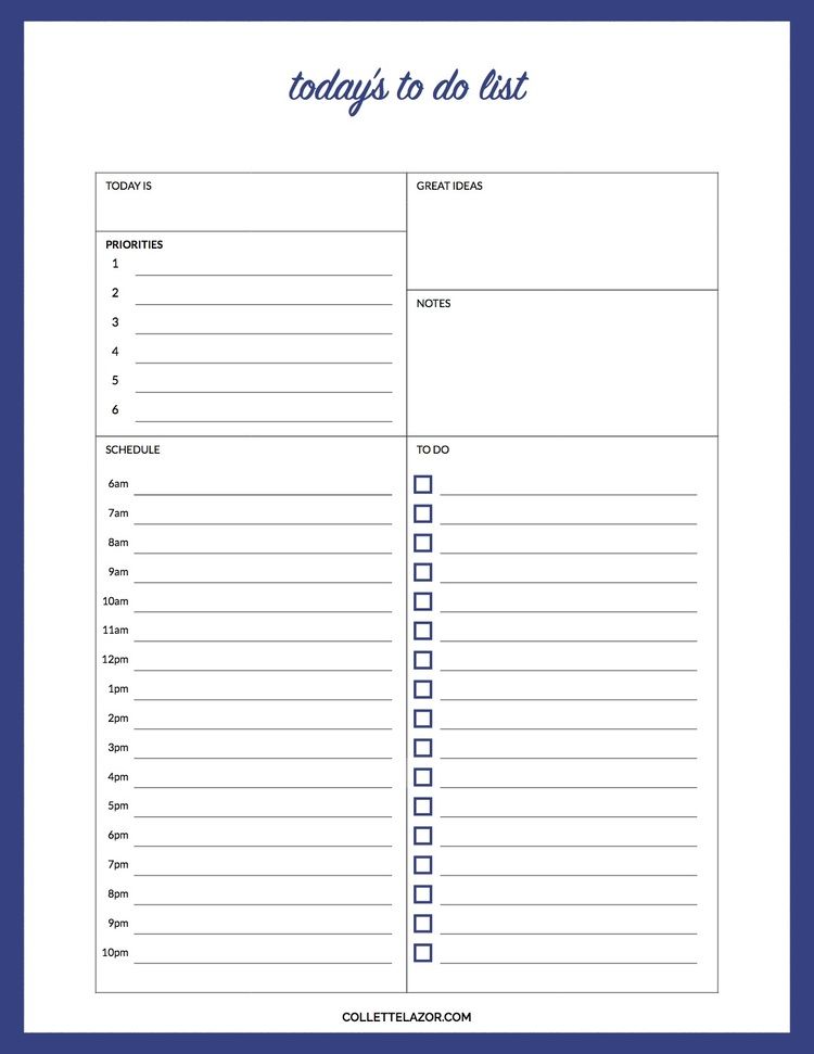 To Do List With Priority Printable Made With Love By Collettelazor To Do Lists Printable Planner Printables Free Work Planner