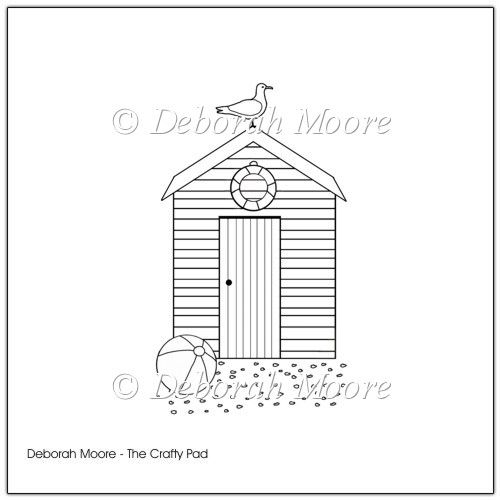 Beach Hut 0 83 Instant Card Making Downloads Coastal Decor Beach Hut Elegant Coastal Decor