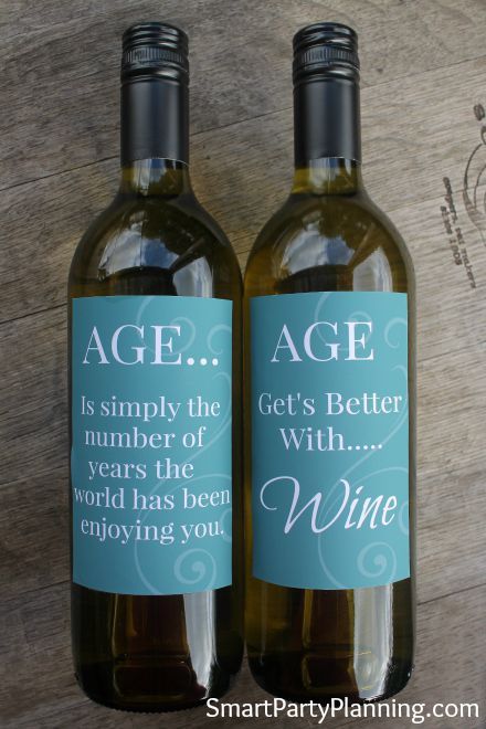 Fun Wine Labels For The Aged Birthday Wine Bottle Labels Birthday Wine Bottles Wine Bottle