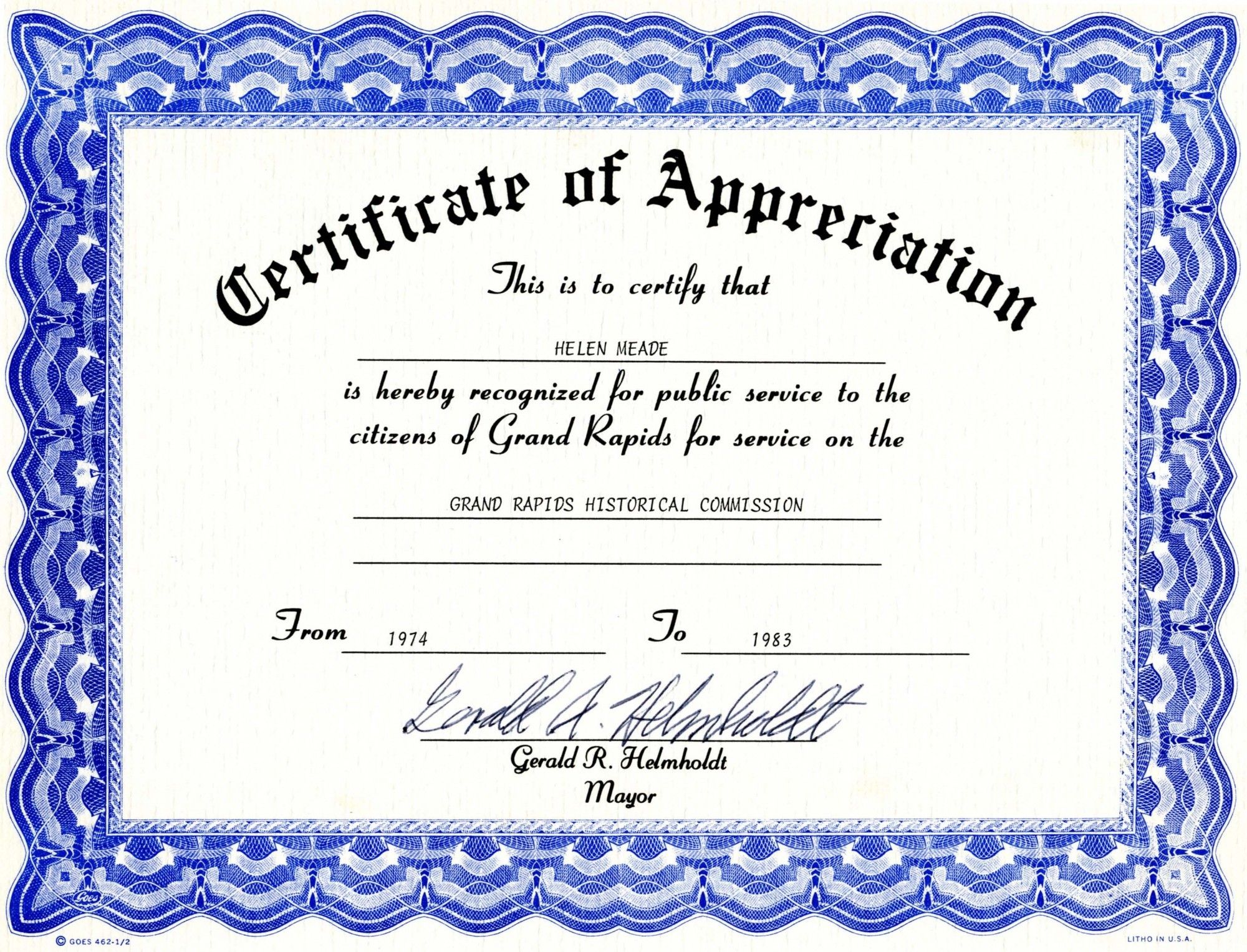 Certificate Of Recognition Template Free Certificate Templates Blank Certificate Template