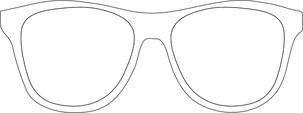 Printable Glasses Template Black And White Sunglass Frames Clip Art Big Sunglasses Sunglass Frames Free Sunglasses