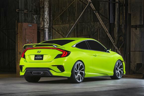 2016 Honda Civic Si Lime Green Honda Civic Si Coupe Honda Civic Coupe Honda Civic