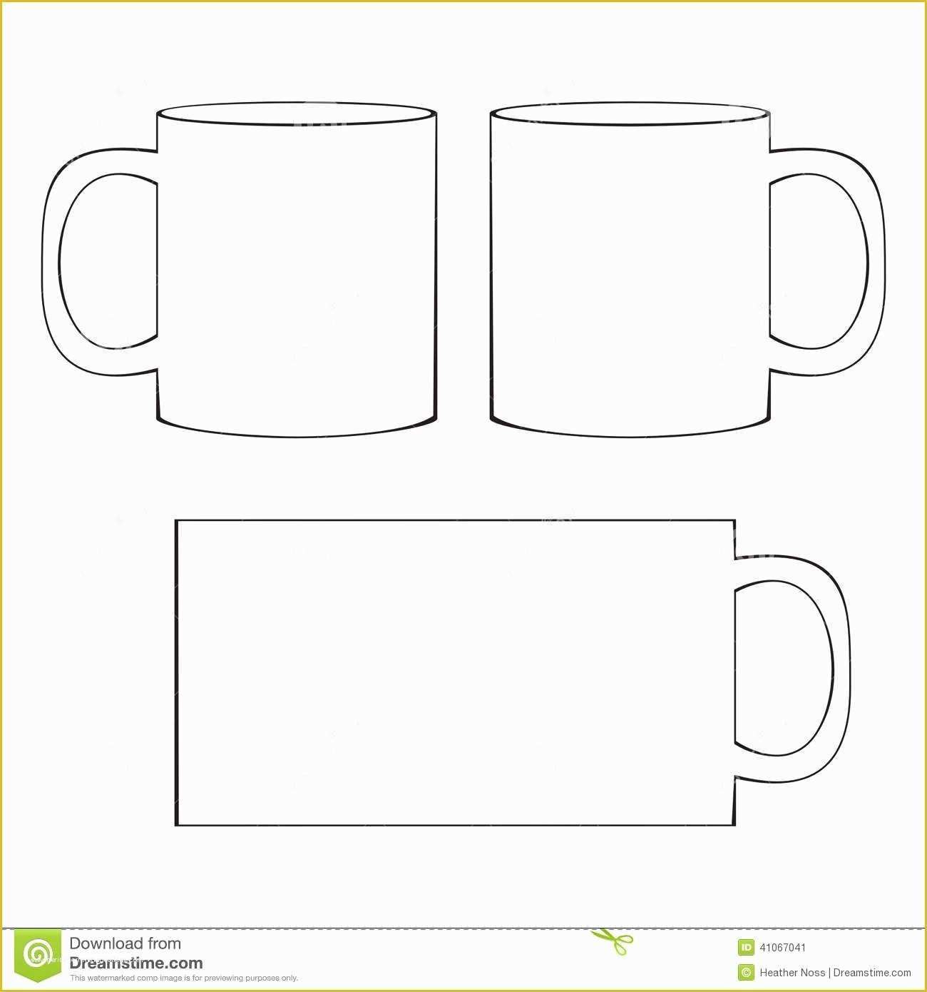 Free Printable Coffee Mug Template Of 20 Mug Template Vector Free Vector Coffee Cup Mug Template Free Printable Bookmarks Templates Coffee Cup Crafts