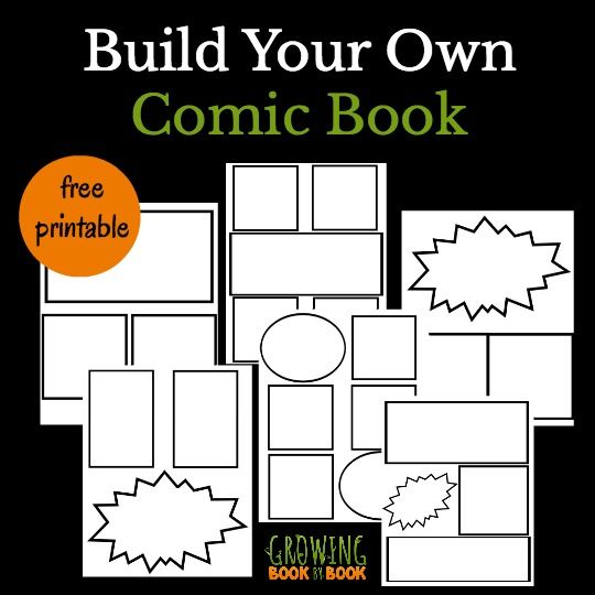 Cool Comic Book Templates For Kids Comic Book Template Make A Comic Book Comic Book Writing
