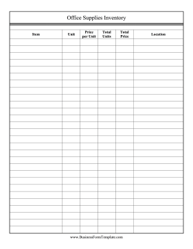 Prices And Amounts Of Office Supplies Can Be Tracked And Amended In This Corporate Inve Office Supplies Checklist Craft Supplies Inventory Spreadsheet Business