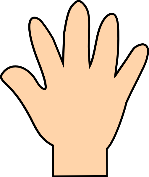 Printable Hand Template Childs Handprint Autumn Activities Toddler Education