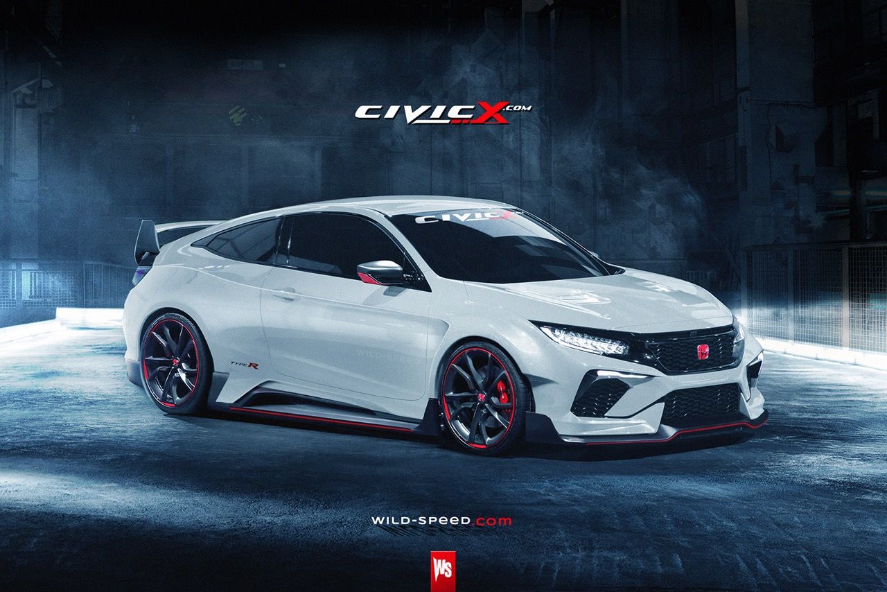 2017 2018 Civic Type R Coupe Concept Envisioned 10th Gen Honda Civic Forum 2016 Type R Forum Si Forum Civic Coupe Honda Civic Honda Civic Coupe