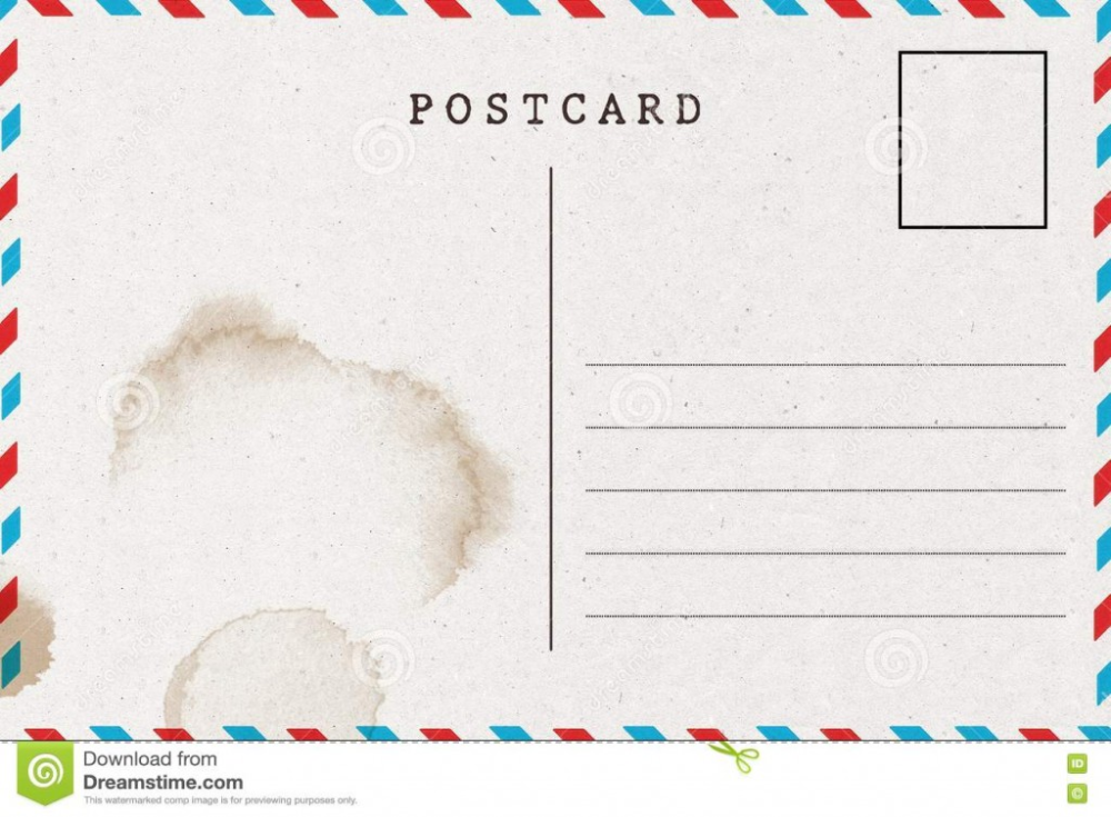 Free Blank Postcard Template For Word 2 Templates Example Templates Example