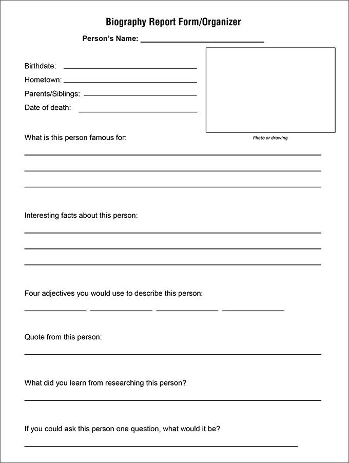 Doc Pdf Excel Free Premium Templates Biography Book Report Template Book Report Templates Biography Template