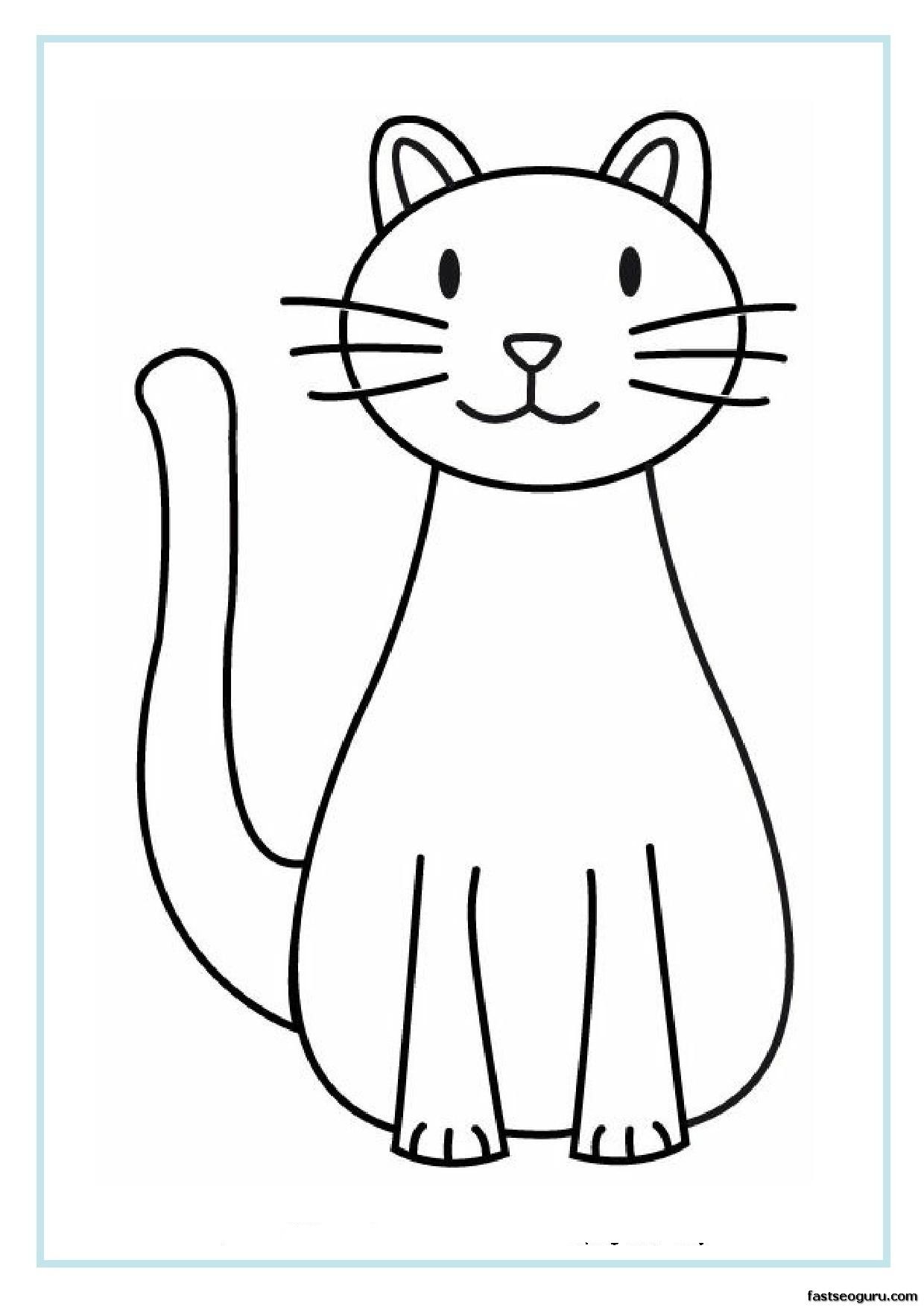 Look Below For A Excellent Tips About Cats Click On The Image For Additional Details Petca Easy Coloring Pages Kids Printable Coloring Pages Cat Template