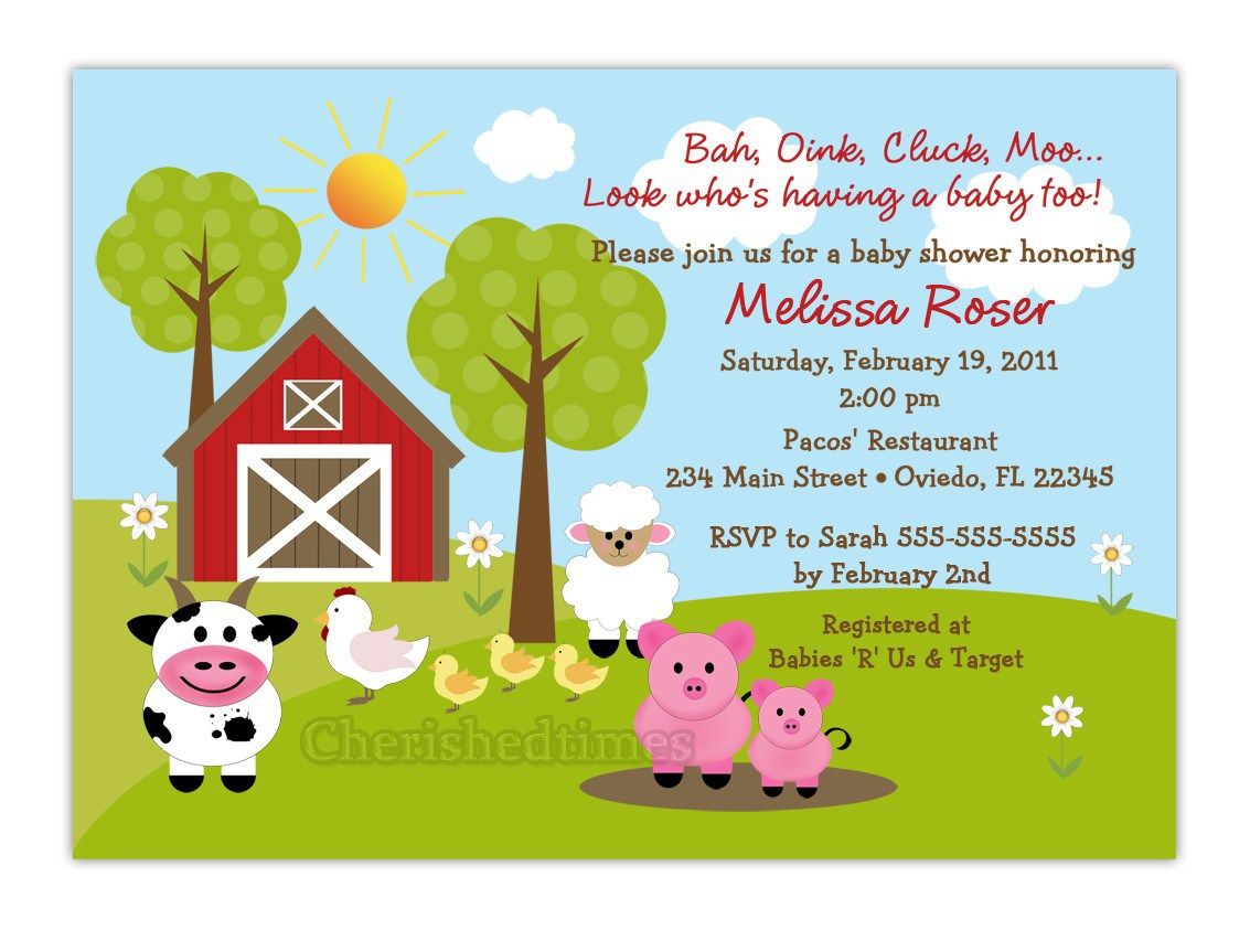 Free Printable Barnyard Farm Invitation Template 2014 Images 2015 For You Animal Baby Shower Invitations Boy Shower Invitations Animal Baby Shower Theme