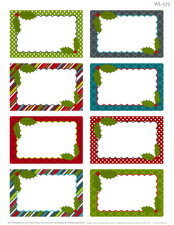 Printable Christmas Labels For Homemade Baking Christmas Printable Labels Christmas Labels Template Free Christmas Labels