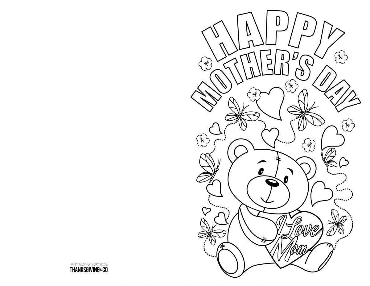 4 Free Printable Mother S Day Ecards To Color Mothers Day Card Template Mothers Day Coloring Pages Happy Mother S Day Card