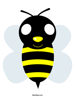 Bee Mask Template Bee Printables Mask Template Bee