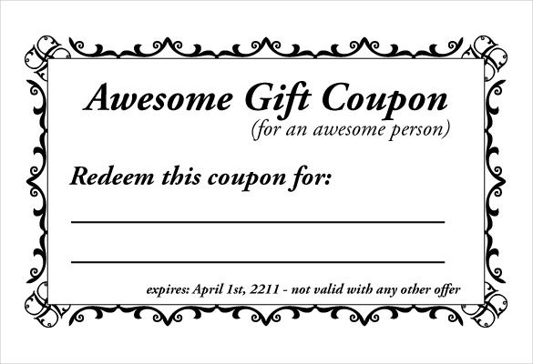 Image Result For Free Coupon Template Coupon Template Free Coupon Template Free Printable Gift Certificates
