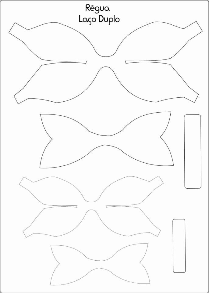 Hair Bow Template Printable Refreshing Hair Bow Templates Cost Free Diy Hair Bows Bow Template Diy Bow