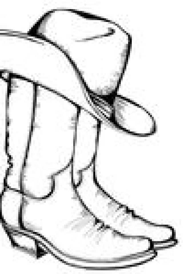 Free Cowboy Boot Outline Folioglyphs Cowboy Hat Cowboy Clipart 2 Clipart Best Clipart Best Cowboy Boots Drawing Cowboy Hats Painted Cowboy Hat Drawing