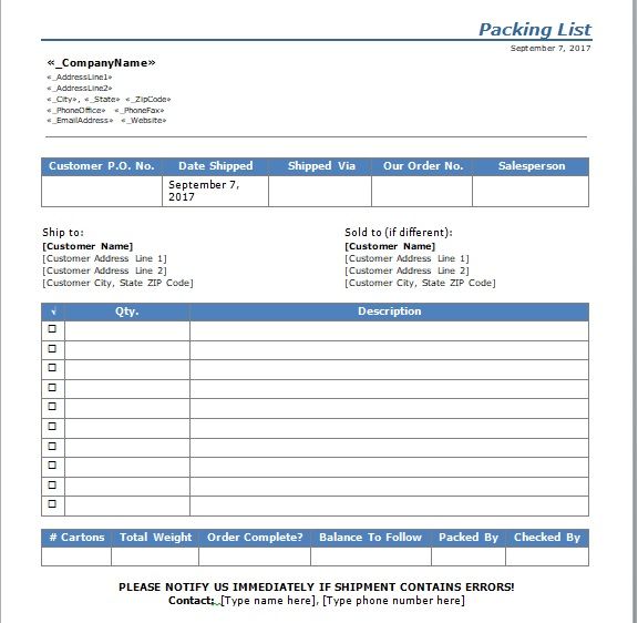 Shipping Packing List Template Word And Excel Http Exceltmp Com Shipping Packing List Template Word Excel Packing List Template Packing List Good Essay