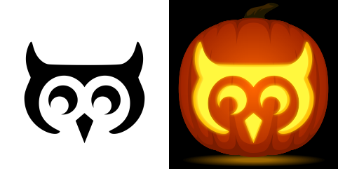 Free Easy Owl Pumpkin Stencil Pumpkin Carving Owl Pumpkin Stencil Owl Pumpkin Carving
